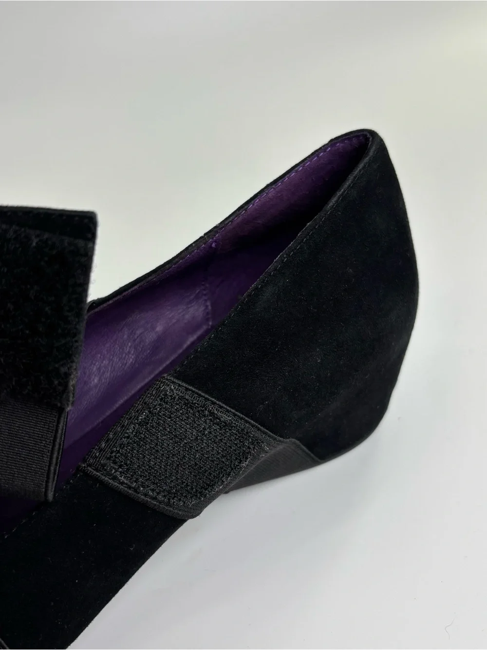 Vaneli Melle black suede wedge Mary Jane’s 8.5 Narrow